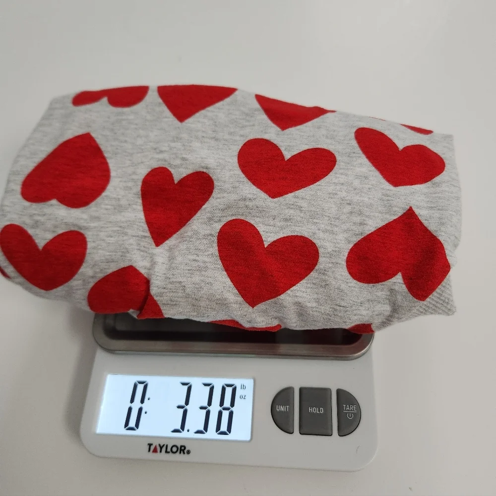 Hearts dog sweater in gray‎ Size XL